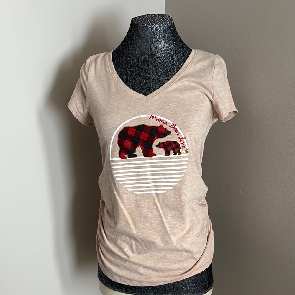 a:glow Maternity Tan Tee